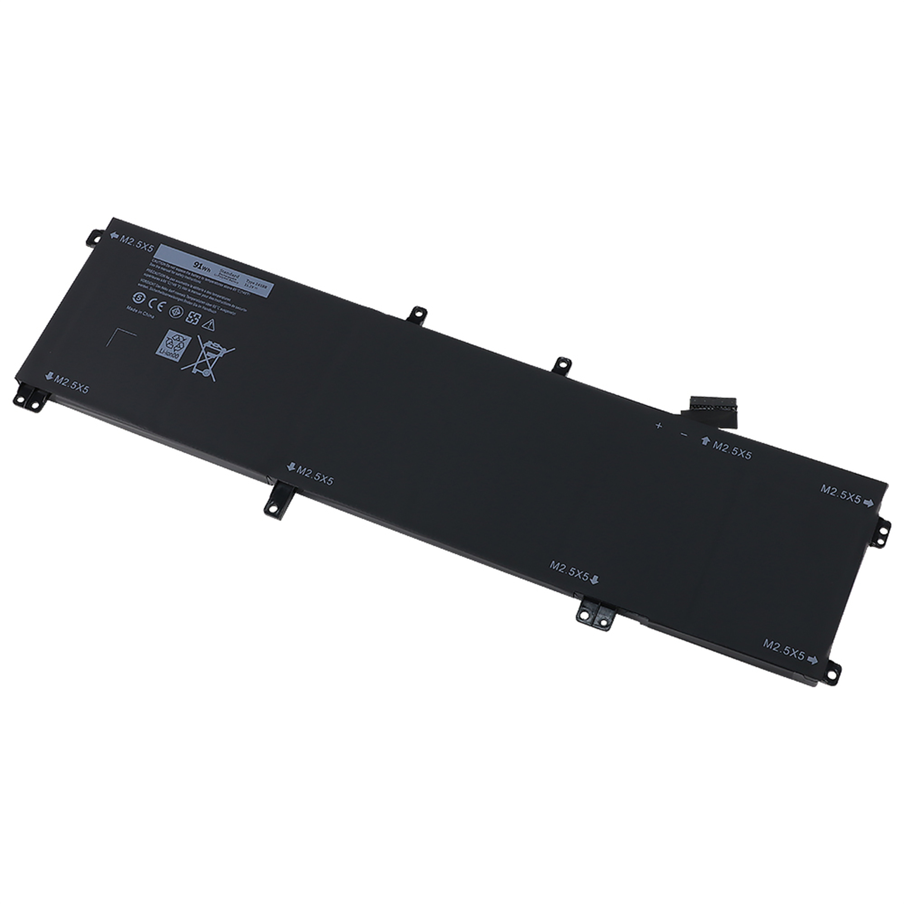正品锂离子电池内置电池笔记本电脑电池245RR用于戴尔笔记本电脑Compatible Laptop models: XPS 15 9530 Series M3800 Series Compatible battery models: T0TRM, 245RR, 0H76MY, H76MV, 07D1WJ, 7D1WJ, Y758W